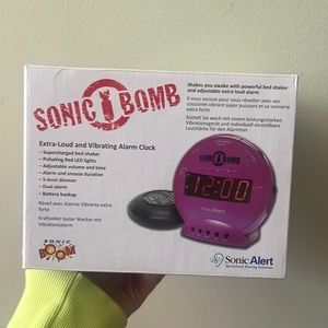 Sonic bomb alarm clock